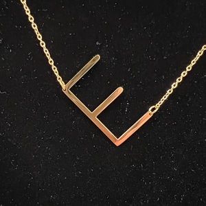 Initial Necklace- Letter E,  Quality Gold Tone - Always in Style from Nordstrom